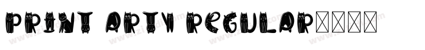 Print Arty Regular字体转换